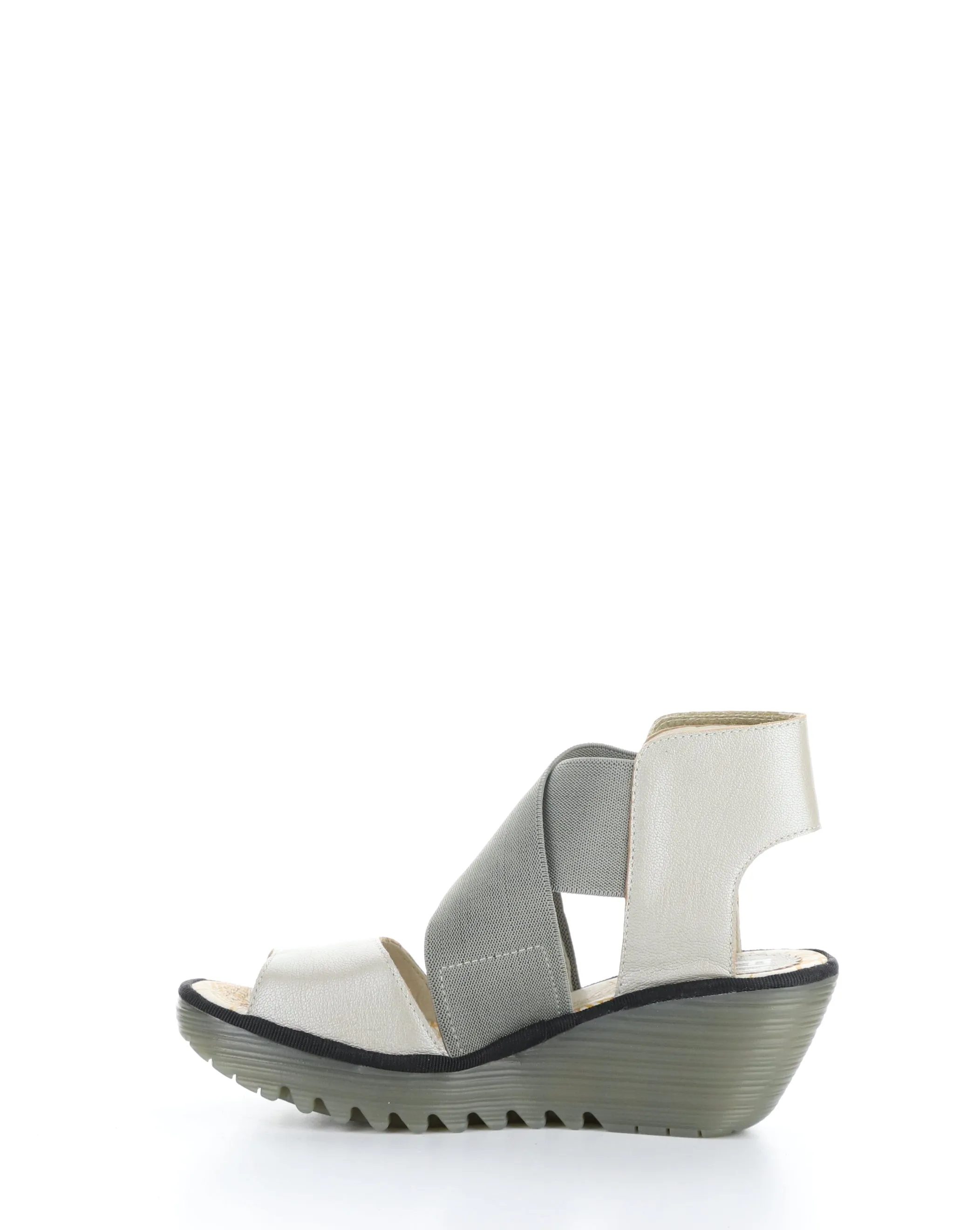 YUBA385FLY 009 SILVER Elasticated Sandals